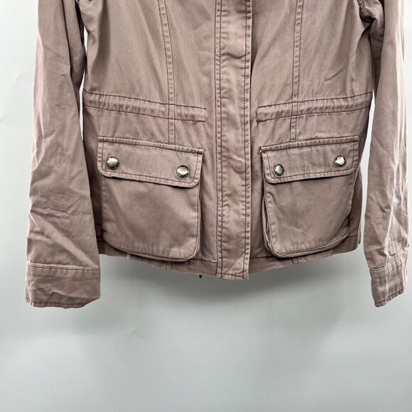 Aeropostale Women's Zip Up Jacket Collared Mauve Size XS Pockets - Picture 3 of 9